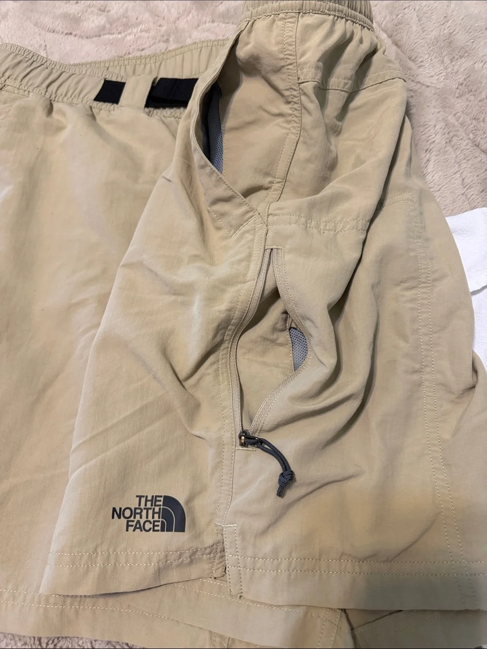 The North Face Men's Class V Pathfinder Belted Hiking Shorts - Tan Khaki Size XL